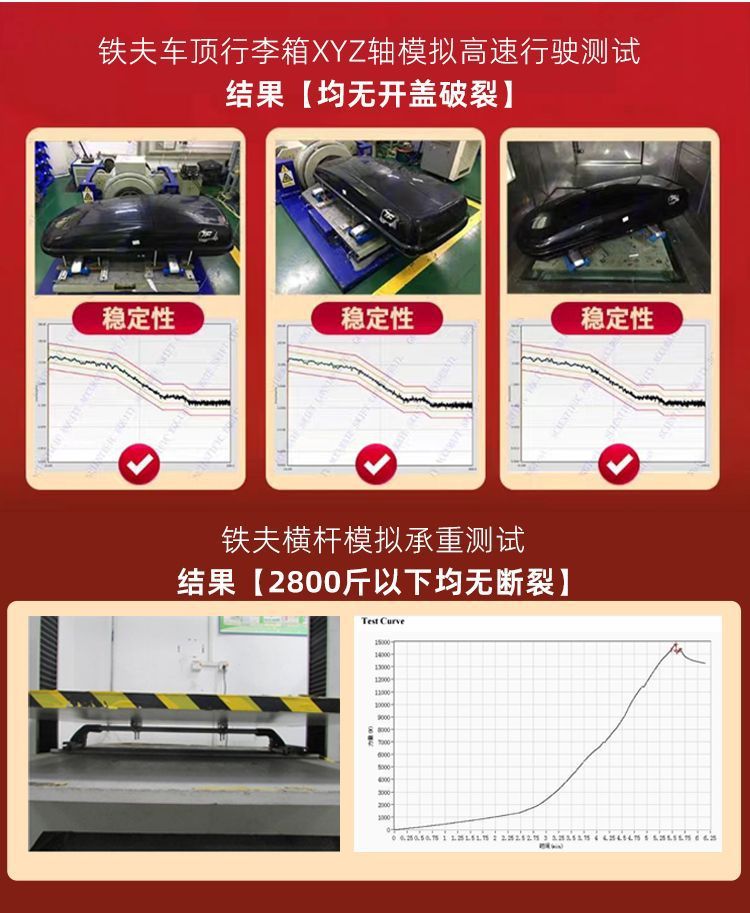 Tiefu Genuine Car Roof Luggage Universal Car Luggage Suitcase Luggage Rack Crossbar Thickened