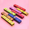 Cartoon wooden harmonica, double row smart toy for kindergarten, musical instruments, wholesale