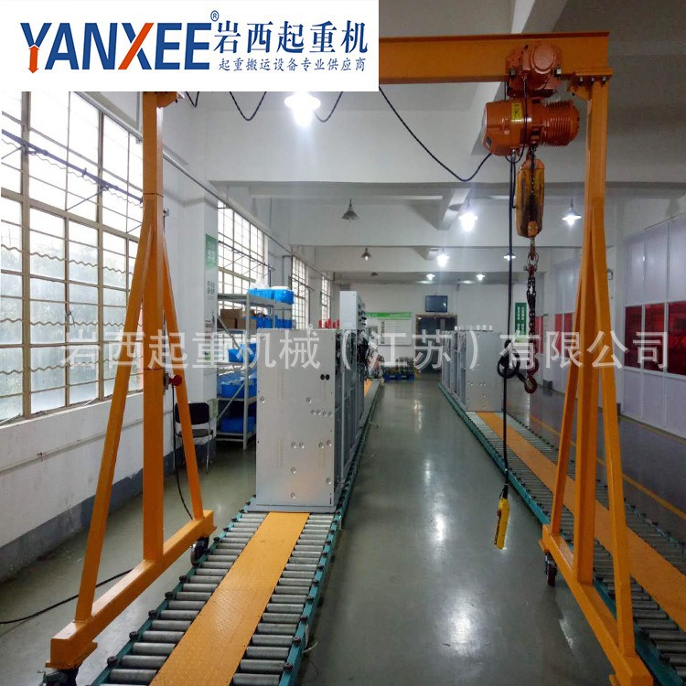 0.5吨龙门架5吨龙门吊电动单梁门式起重机起重设备