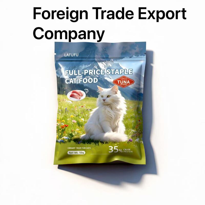 Processing and Customization of Private Label Export Cat Treats, Nutritious Main Food Snacks, Small Pet Wet Food Packs, Aluminum Foil Box Cat Treats