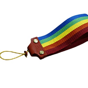 Korean-style rainbow camera wrist strap personalized anti-lost keychain wrist strap mini SLR portable strap