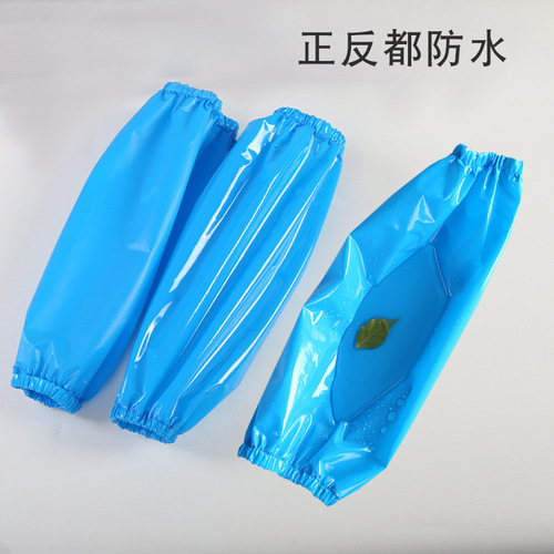TPU white waterproof sleeves for adults at work, washing dishes, kitchen, home, anti-fouling, labor protection, waterproof and oil-proof sleeves