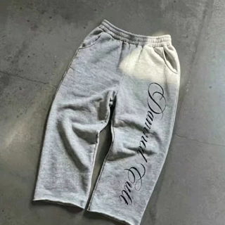 秋冬季新款美式街头个性印花运动卫裤时尚Y2K长裤