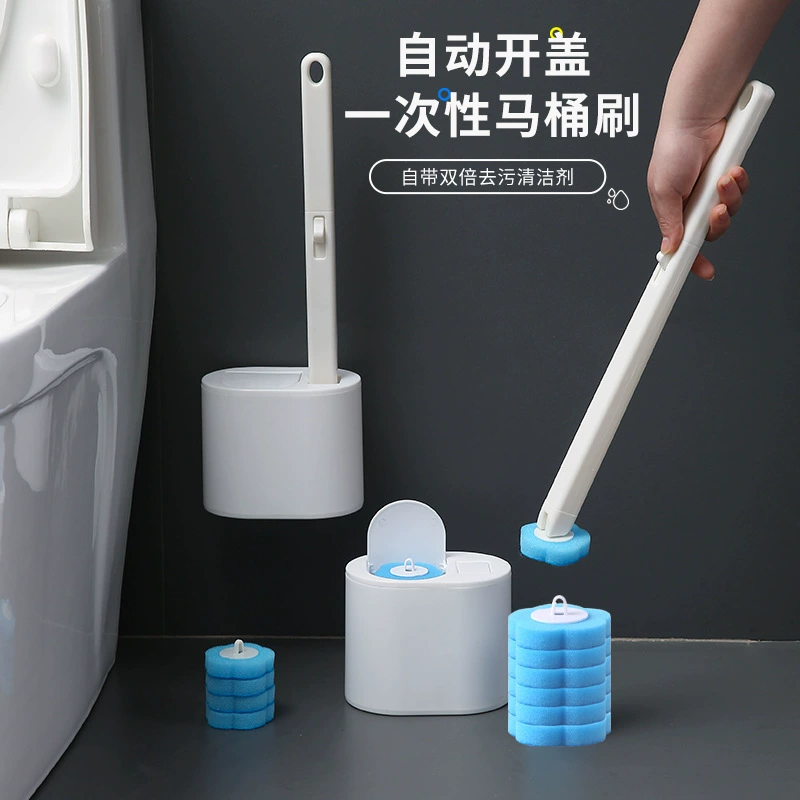 Щетка для унитаза, бытовая, без тупиков, одноразовая, новая настенная щетка для чистки унитаза, сменная насадка для щетки