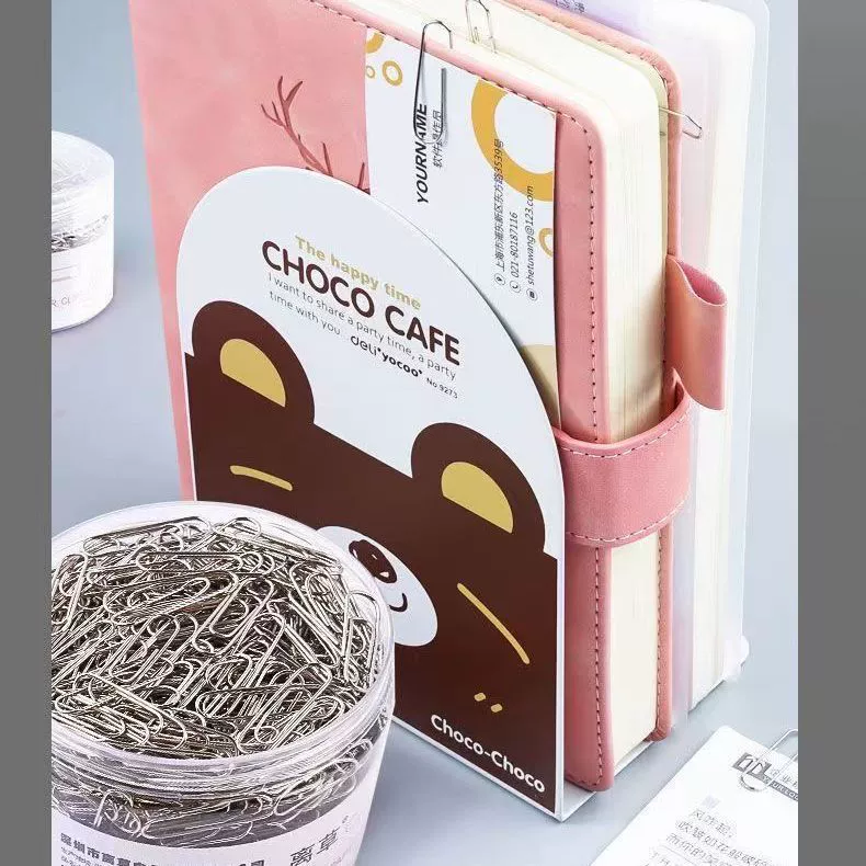 [Бесплатная доставка] U-образная креативная скрепка канцелярские принадлежности папка никель антикоррозийная скрепка студенческая тестовая работа цветок