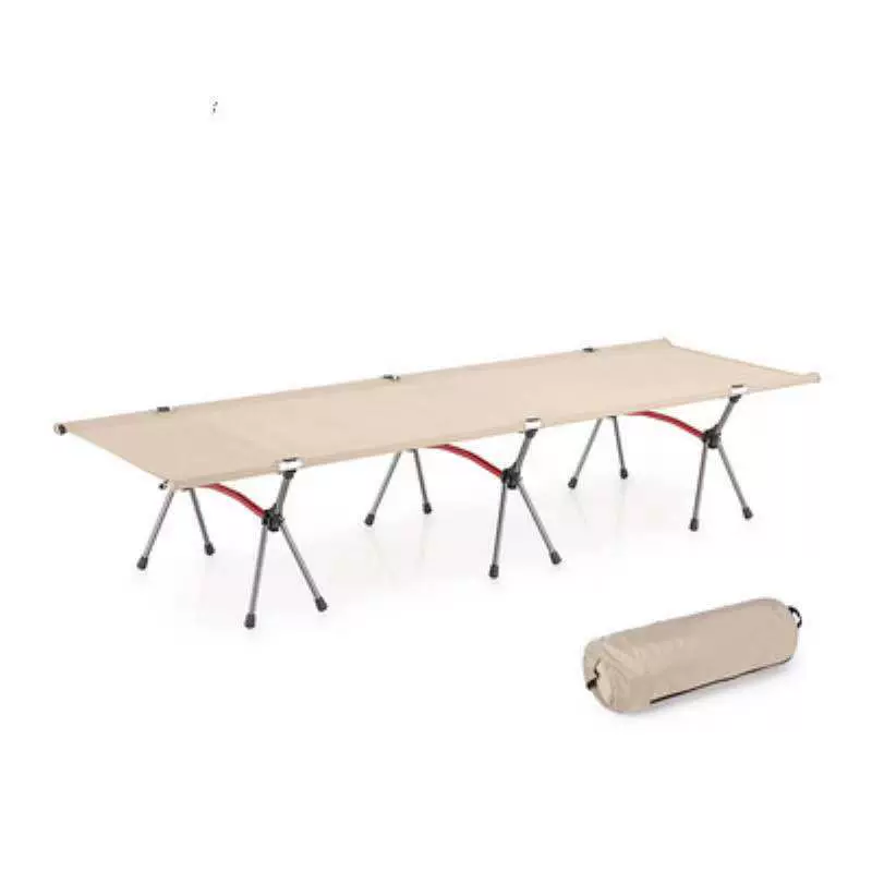 折叠床户外行军床铝合金高低床可调节的露营轻便携带简易单人床