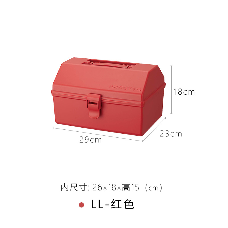 Tianma Co., Ltd. caja de herramientas de mano caja de medicinas caja de acabado roja caja de almacenamiento de piezas de plástico