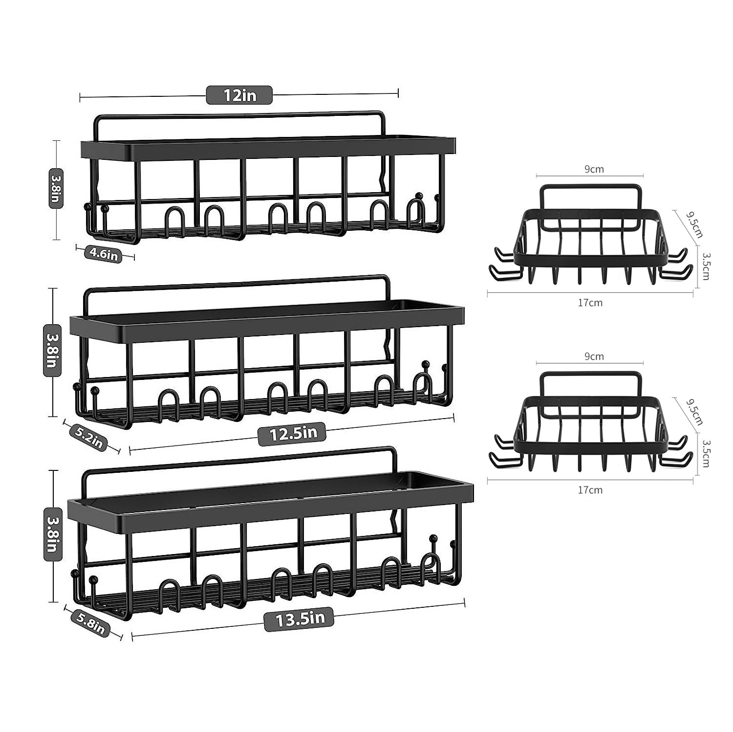 Estante de almacenamiento de baño estante de baño ducha estante de almacenamiento de baño lavabo cosméticos almacenamiento