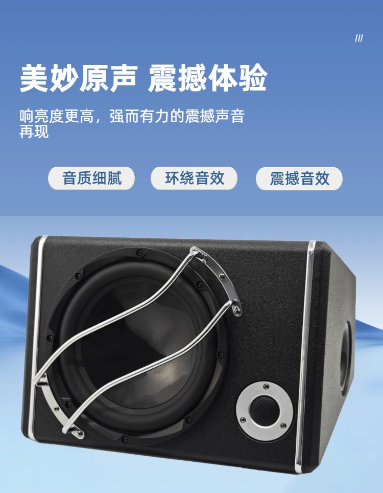 Custom High-Power 6-Inch 8-Inch 10inch 12inch Enclosure Subwoofer Suitable for Car Audio Modification Active Subwoofer