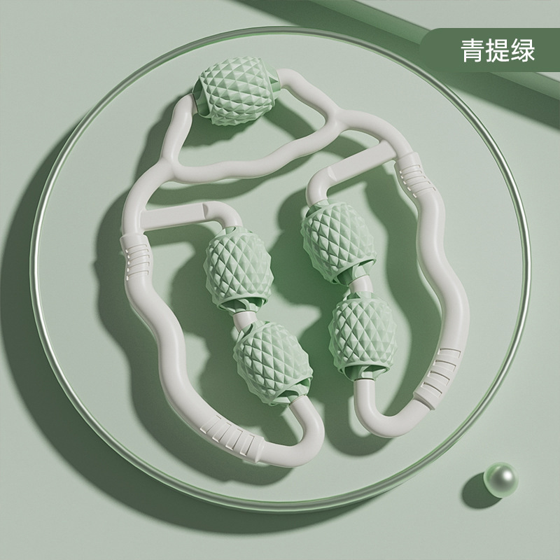 Pierna masajeador anillo clip pierna rodillo adelgazamiento muslo pantorrilla relajación pierna adelgazamiento artefacto eje de espuma multifuncional