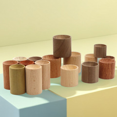 Factory Direct Supply Cylinder Diffuser Wood Indoor Tabletop Scent Diffuser Beech Walnut Rosewood Diffuser Wood