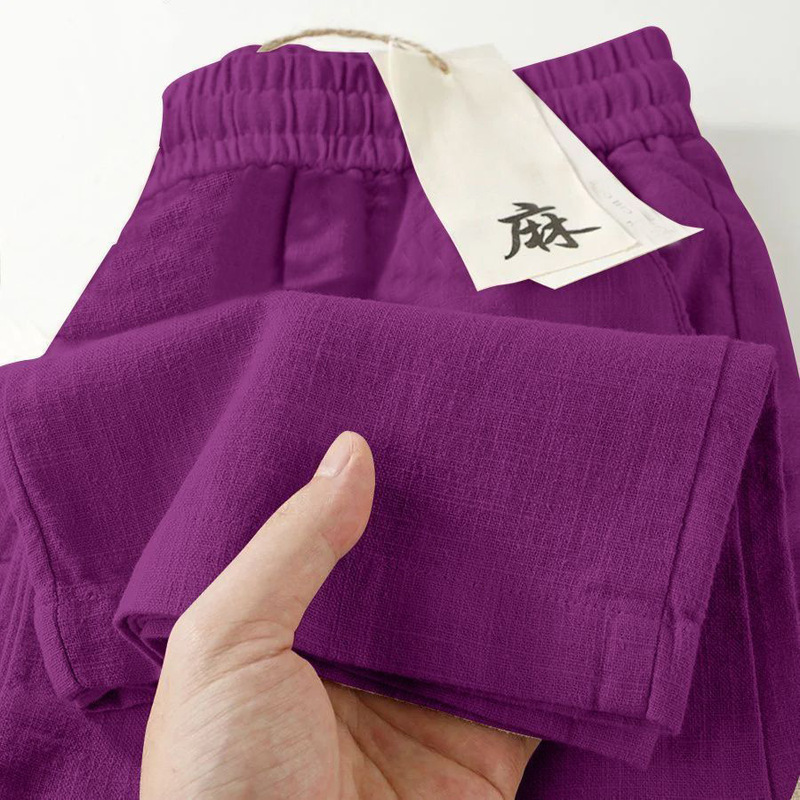 Linen Wide-Leg Pants for Women 2025 Summer Thin High-Waisted Slimming Wrinkle-Resistant Straight-Leg Ice Silk Yamamoto Casual Pants Linen Wide-Leg Pants for Women 2025 Summer Thin High-Waisted Slimming Wrinkle-Resistant Straight-Leg Ice Silk Yamamoto Casual Pants