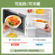 Biodegradable disposable lunch box corn starch round takeaway packing box environmentally friendly fast food box soup noodle separation round bowl