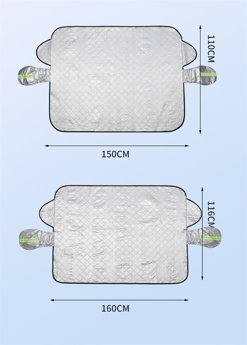 Car Sunshade for Front Windshield, Sun Protection, Heat Insulation, Cooling Device, Universal Car Snow Shield