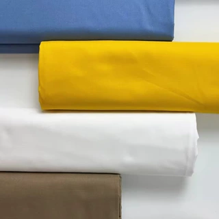 100% 棉精梳纱梭织 平纹斜纹织物染色面料