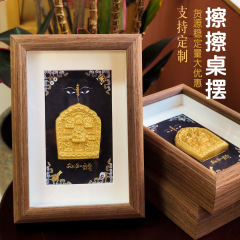 手描きのタンカ、木製フォトフレーム、立体的な大威徳蓮華の装飾品、仏像装飾品