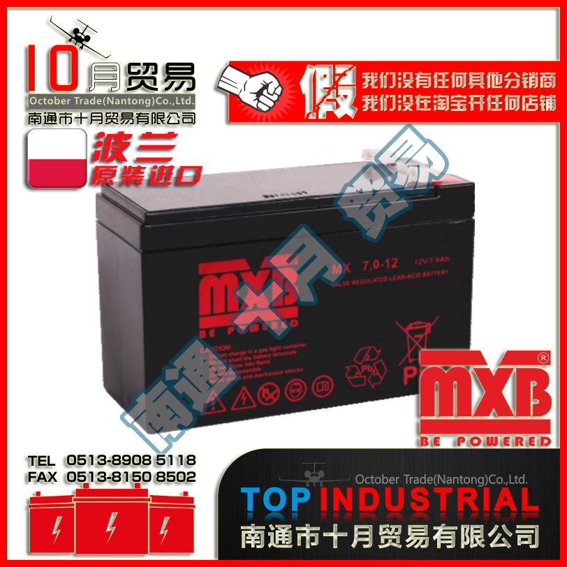 波兰MXB蓄电池 MX7.0-12 原装进口