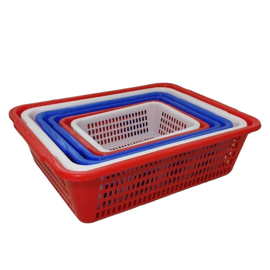 网眼塑料方筛塑胶沥水篮方形洗菜篮果蔬篮小方筛篮车间仓库配件筐