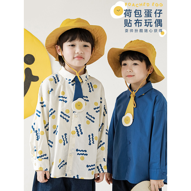 Wulibuyi niño parche muñeca desmontable tortilla tie guapo camisa primavera y otoño nuevo de los niños moda