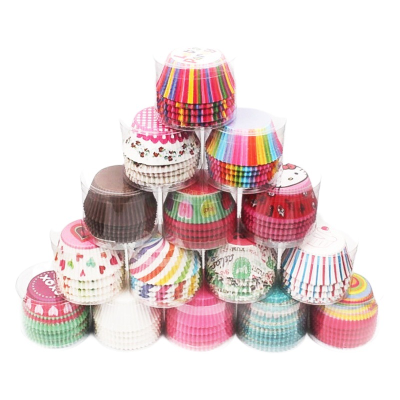 Pastel al por mayor taza de papel a prueba de aceite chocolate pastel de arroz glutinoso nieve Mei Niang titular de papel sobre 100 herramientas para hornear titular de papel