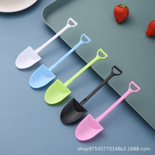 Disposable Spoon Watermelon Small Shovel Spoon Fruit Snack Dessert Spoon Cake Yogurt Shovel Spoon Thickened Plastic Pudding Spoon