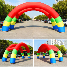 厂家供应户外充气双联拱门广告庆典印字充气拱门广告充气帐篷批发