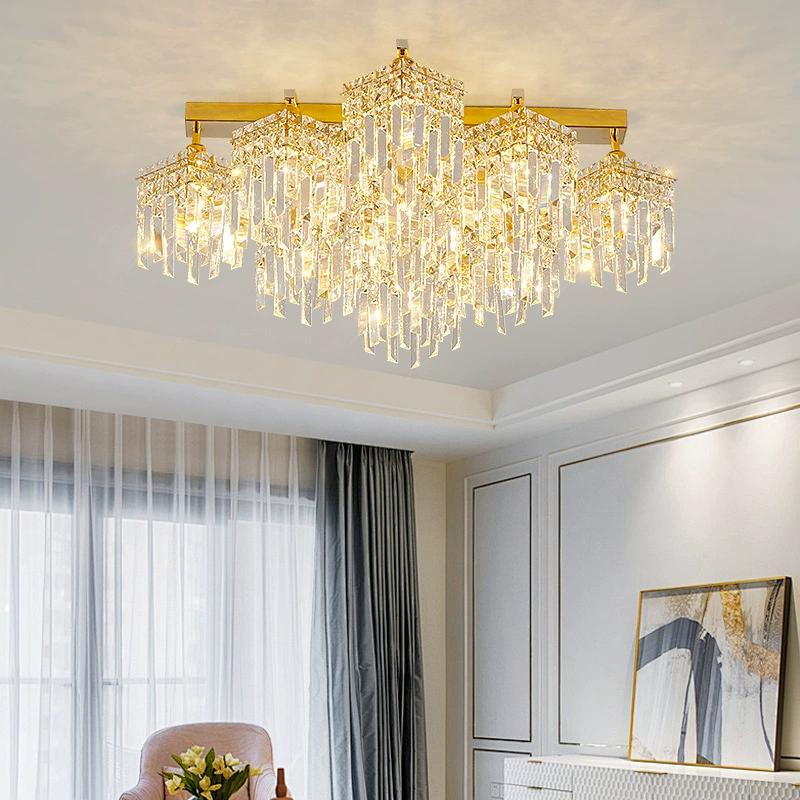 Elite ceiling light for living room, LED lamp, rectangular lights, light luxury style, eyes protection
