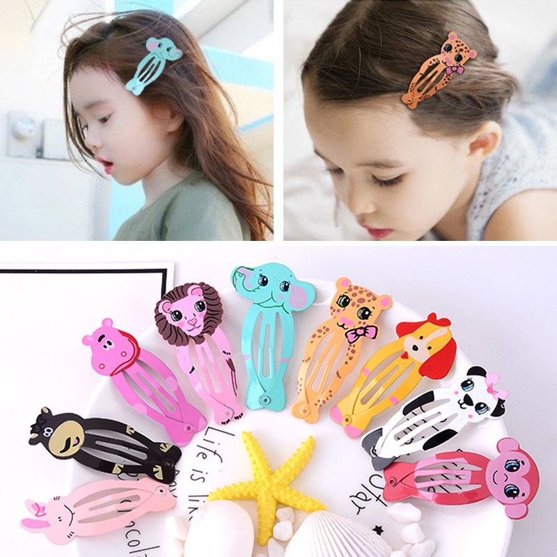 Molinhas de cabelo com animais em esmalte para meninas princesa_voghion.com