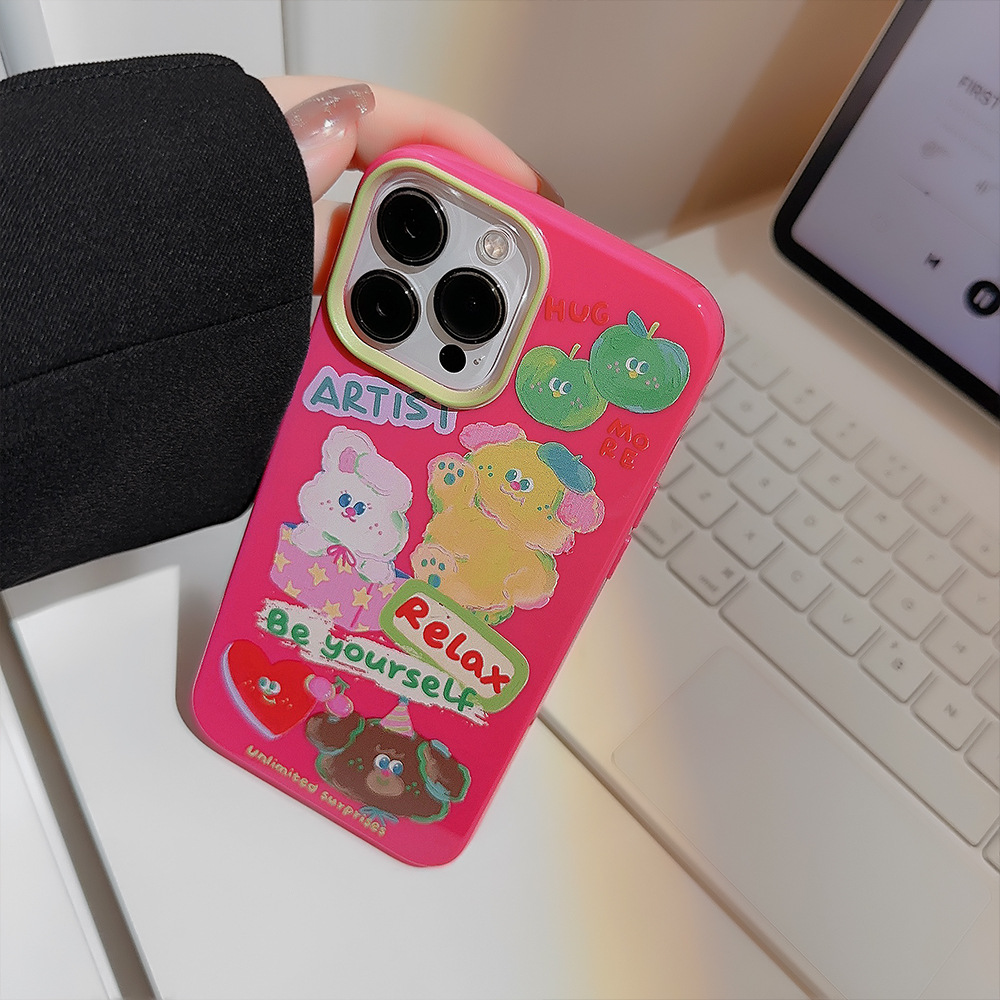 Protective Phone Case For Iphone Doodle Oil Painting Design_voghion.com
