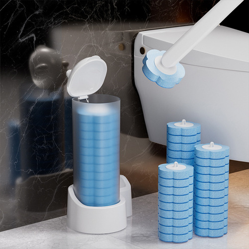 Disposable toilet brush head home toilet bathroom cleaning artifact toilet brush toilet brush set dropshipping