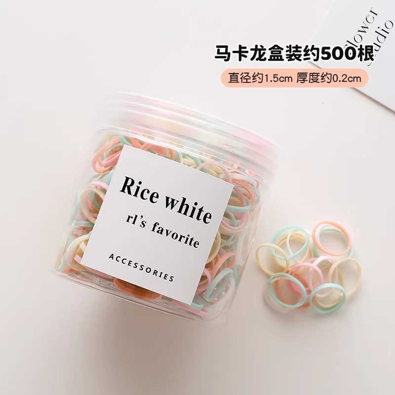 1# Gomas elásticas de colores primaverales, 500 unidades.