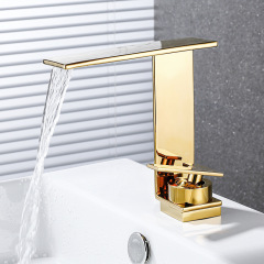 Nordic cross-border waterfall face basin cold and hot home bathroom vanity basin hand basin sink