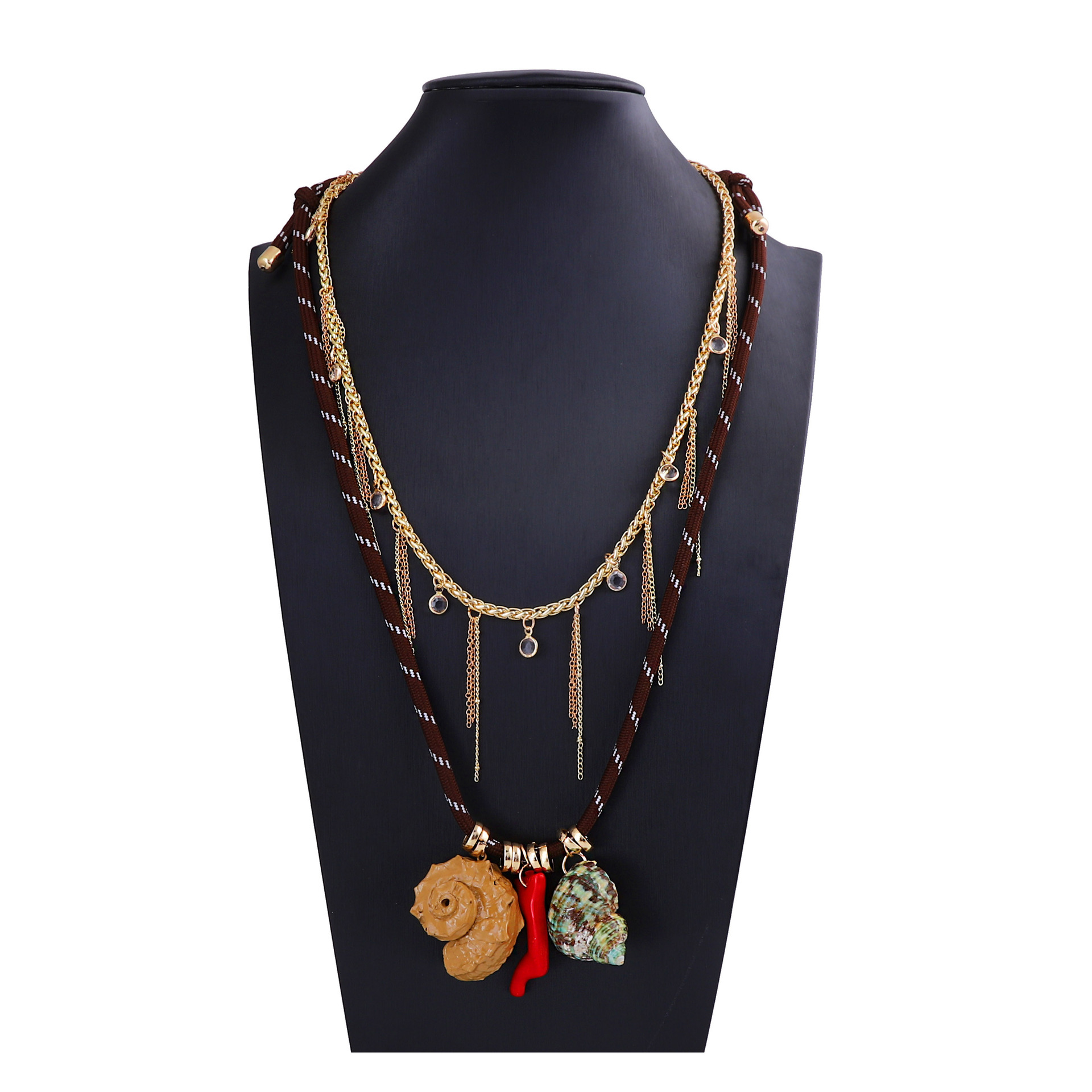 Geometric Ethnic Style Resin Rope Pendant Necklace Wholesale display picture 6