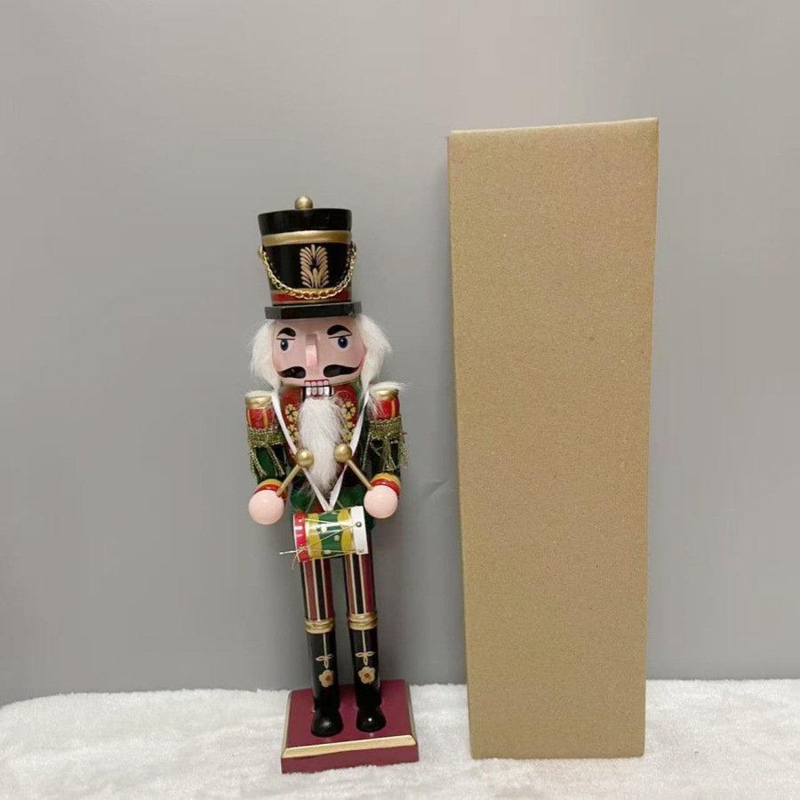 30cm-A 브라운 드럼 화이트 라인