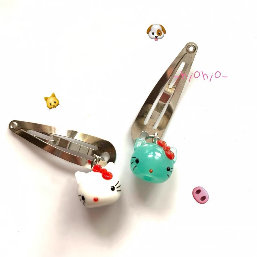 Original Kt Cat Pendant Hairpin Bangs Clip Side Clip Kt Hairpin Hair Accessories