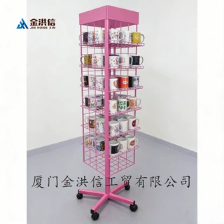 铁艺加厚礼品杯架商场水杯陈列架陶瓷杯展架门店置物架源头工厂