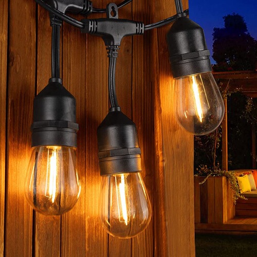 Camping Camp Lantern String Outdoor Waterproof String Lights E27 Outdoor Waterproof Light Strips Wedding Festival Garden Decor String Lights
