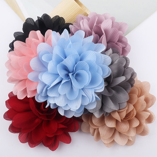 Korean Style Exquisite Fabric Flower DIY Decorative Flower Korean Style Handmade Flower Accessories Corsage Head Flower Clothing Accessories