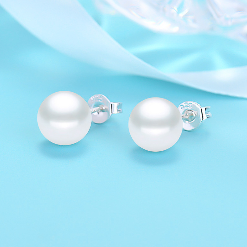 Pearl earrings female Japanese and Korea...
