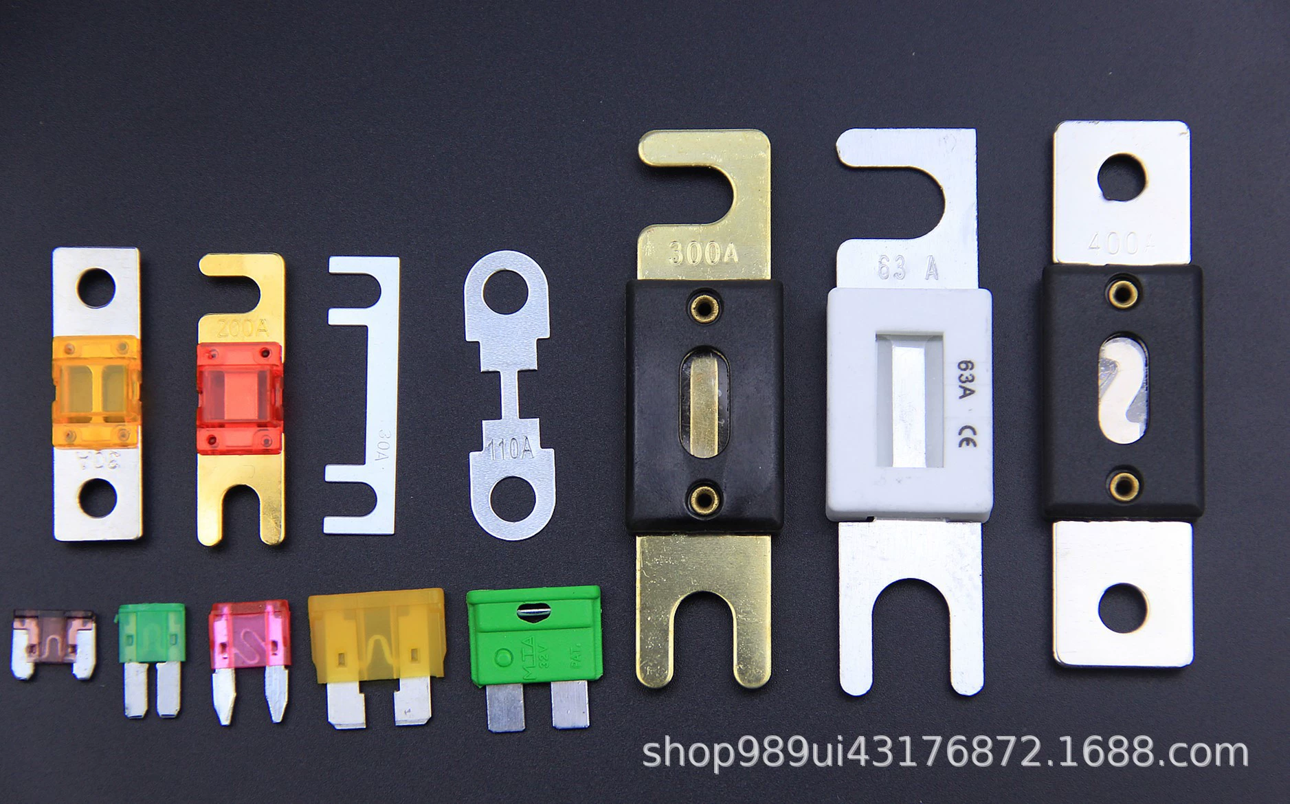 Взрыватель предохранителя болта вилки 72VDC/200A предохранитель CNL-200A/72v расстояние ноги 62mm