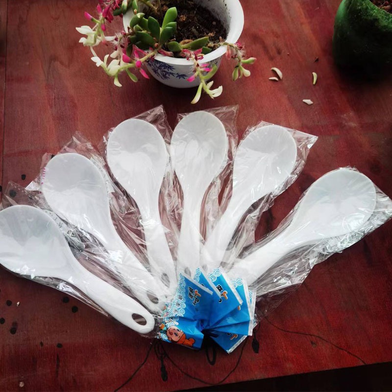 플라스틱 밥 숟가락 밥 삽 흰색 논착 플라스틱 밥 숟가락 종합 상품 밥 삽 가정용 밥 숟가락 특가