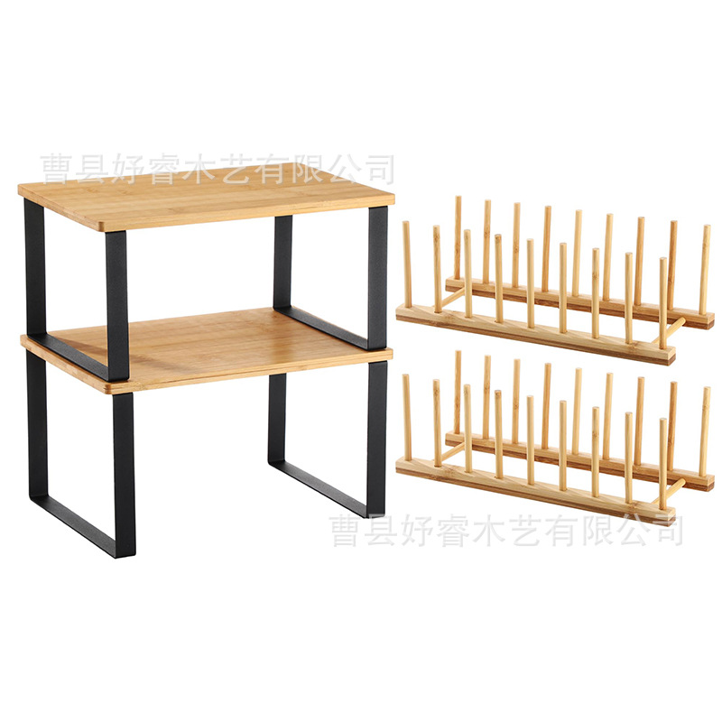 Kitchen wooden storage rack