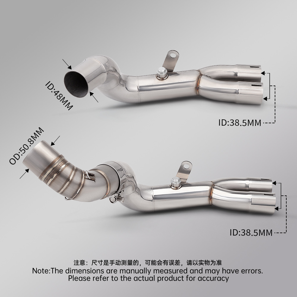 Cb1000R Stainless Steel Middle Exhaust Pipe Bumblebee Middle Connecting Pipe 2008-2018 Non-Destructive Installation