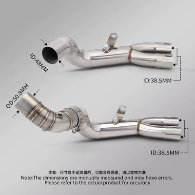 Middle Connecting Pipe 2008-2018 | Motorcycle exhaust pipe
