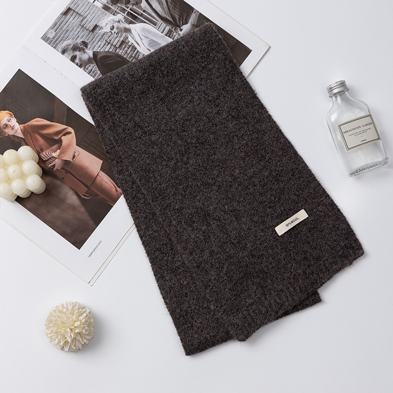 Tejido bufandas de lana mujeres otoño invierno de alto nivel sensación de red inns caliente versátil estudiantes coreanos simple buñuelo al por mayor