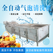 供應商用高壓噴淋洗菜機多功能西藍花果蔬清洗機橙子氣泡清洗機
