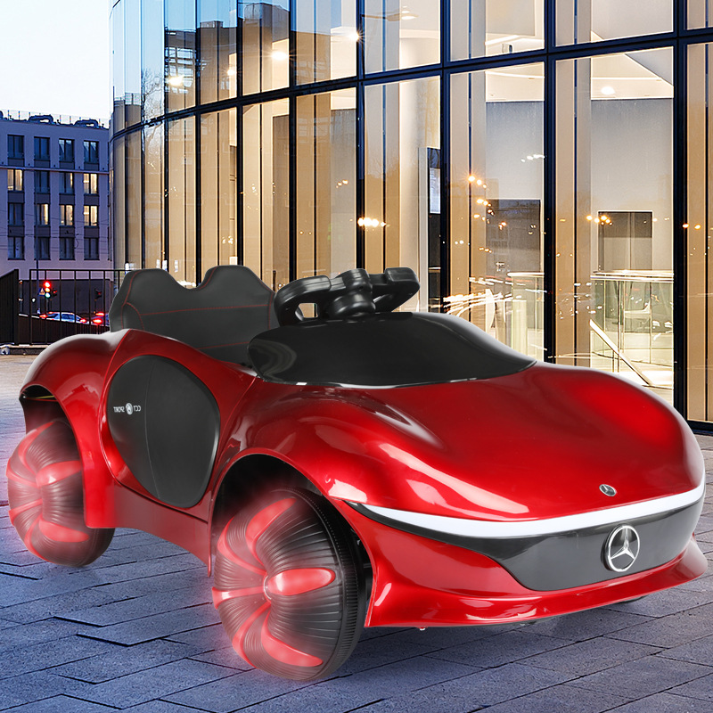 Nuevo coche eléctrico para niños, coche de cuatro ruedas con control remoto, puede ser un coche de juguete para niños y niñas de 1-3 a 5 años