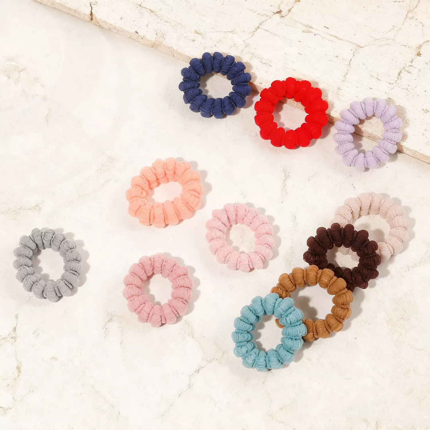 新款温柔色简约高弹力耐用发圈皮筋女高级感扎发头绳发饰发绳头饰