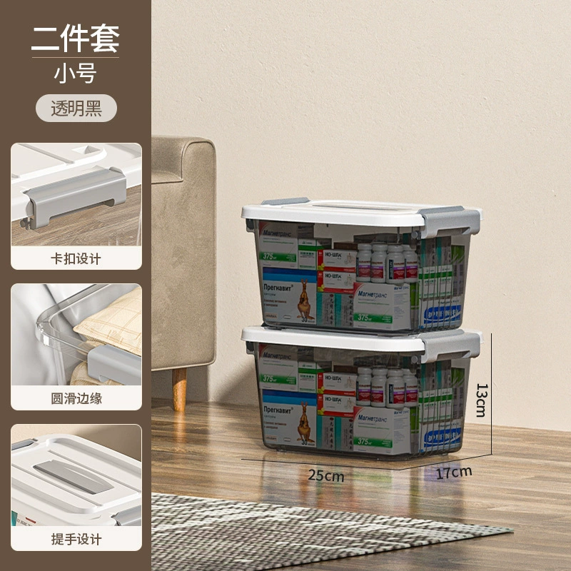 Storage Box, Extra Large Transparent Plastic, Thick Reinforced Walls, Stackable with Wheels