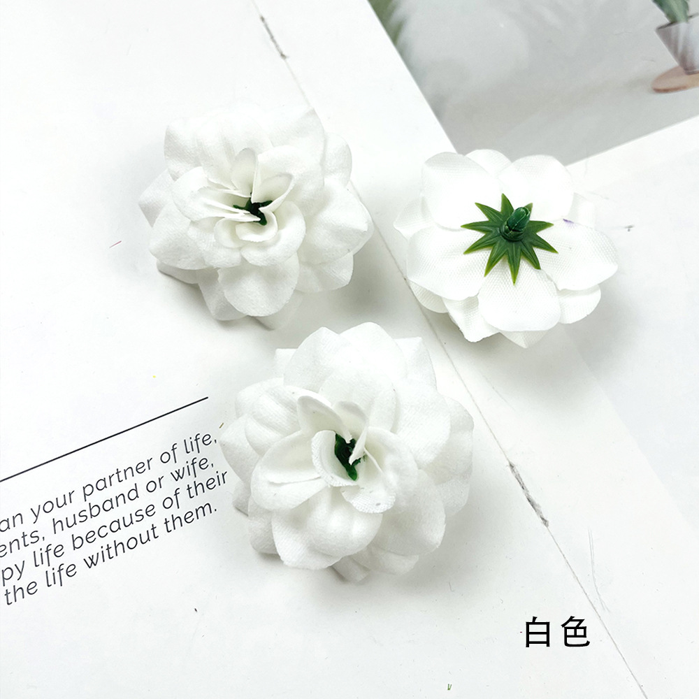 Simulación de tela de terciopelo de pequeño ángulo flores de rosa DIY sombreros hechos a mano arreglos de flores bolsas de props para el hogar adornos florales
